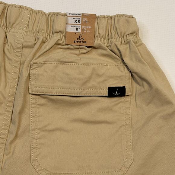 prAna Shorts Mens XS Khaki Mojave Short 5 Inseam Organic Cotton Stretch 1972481 - Picture 5 of 13